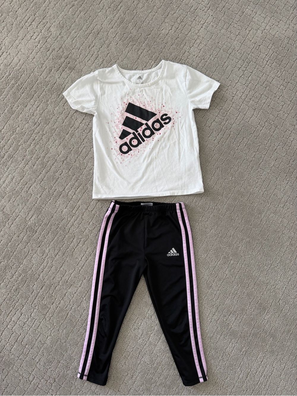 Adidas Girls’ Summer Athletic Outfit - 5yrs